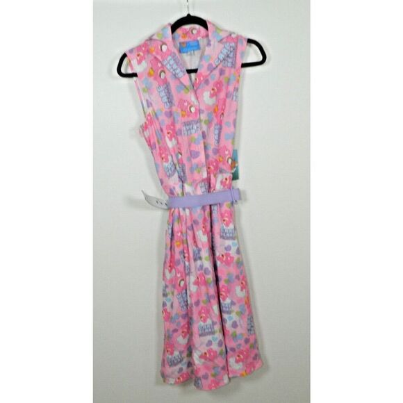 Unique Vintage x Care Bears Dress Size Medium 6/8 Pink 50s Style‎ Belt - Picture 8 of 11